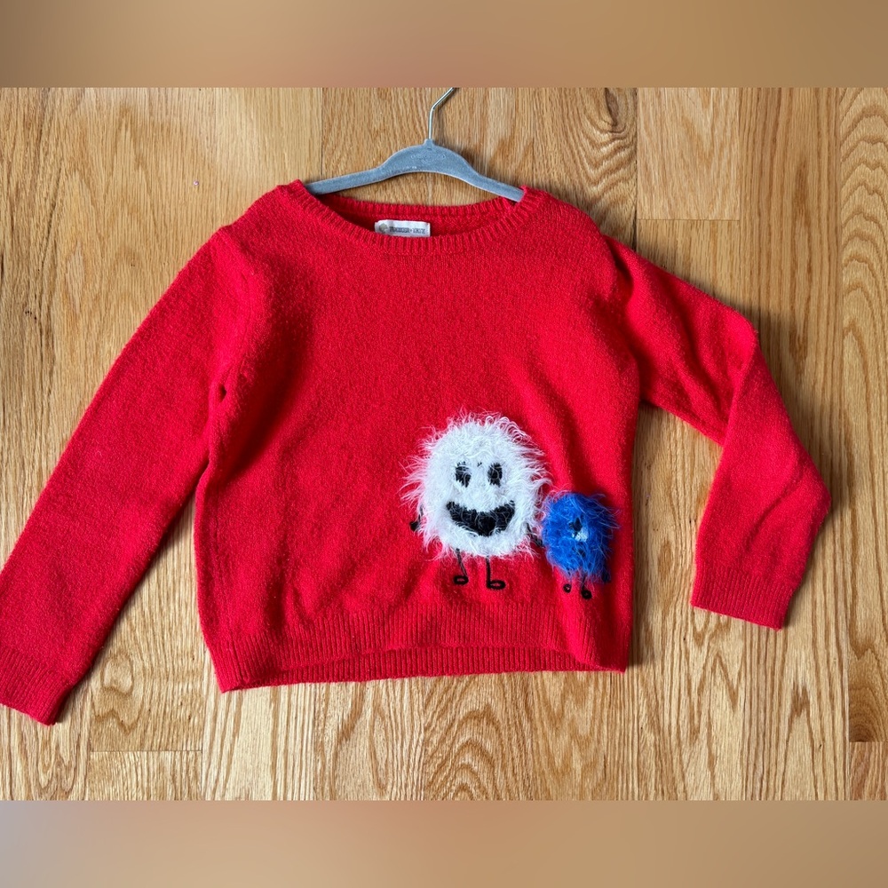 Tucker + Tate red sweater with cute monsters. So so soft! Size 3 from Nordstrom